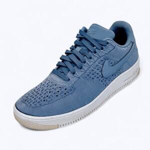 Nike Air Force 1 Ultra Flyknit Low Top Sneakers in Work Blue Men's 11.5 Comfort